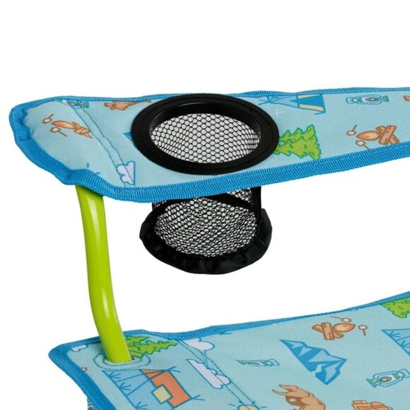 Firefly Outdoor Gear Youth Fold Up Camping Chair Blue Camping Print NEW - Picture 4 of 7